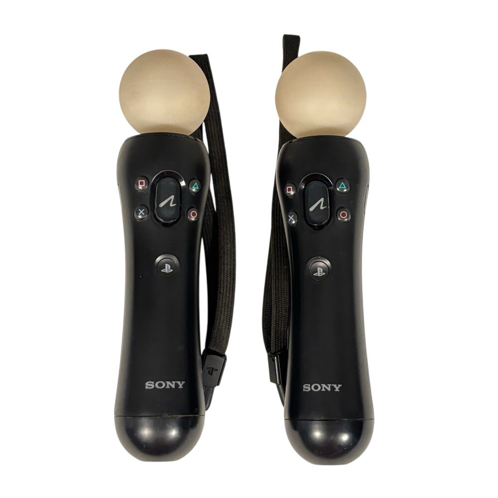 Sony Playstation PS3 Motion Controller Lot of 2 CECH-ZCM1U Wireless Controllers